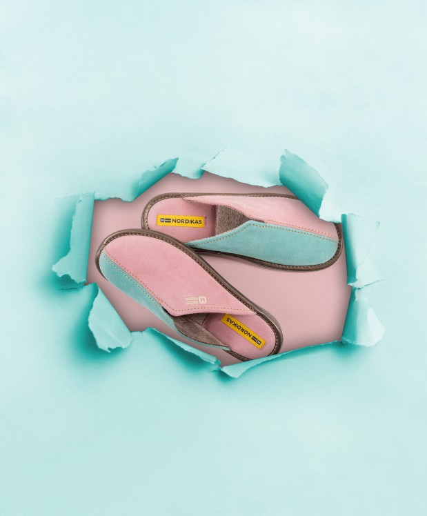 nordikas ZAPATILLAS DE CASA MUJER AFELPADO ROSA MENTA Devoluciones gratuitas