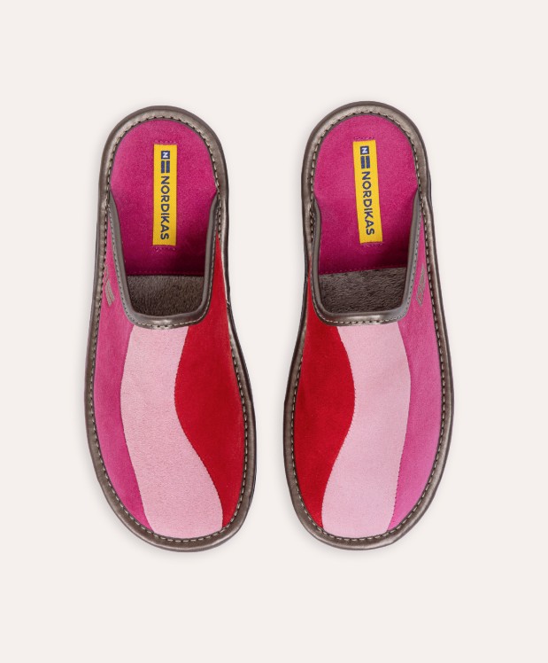 nordikas ZAPATILLAS DE CASA MUJER AFELPADO FRESA ROSA CEREZA En línea