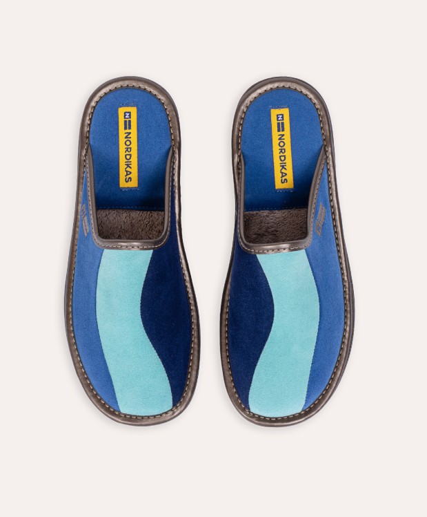 nordikas ZAPATILLAS DE CASA MUJER AFELPADO ZAFIRO MENTA INDICO Outlet