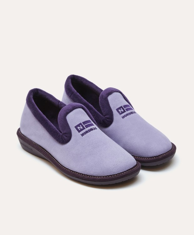 nordikas ZAPATILLAS DE CASA MUJER AFELPADO LILA Venta caliente