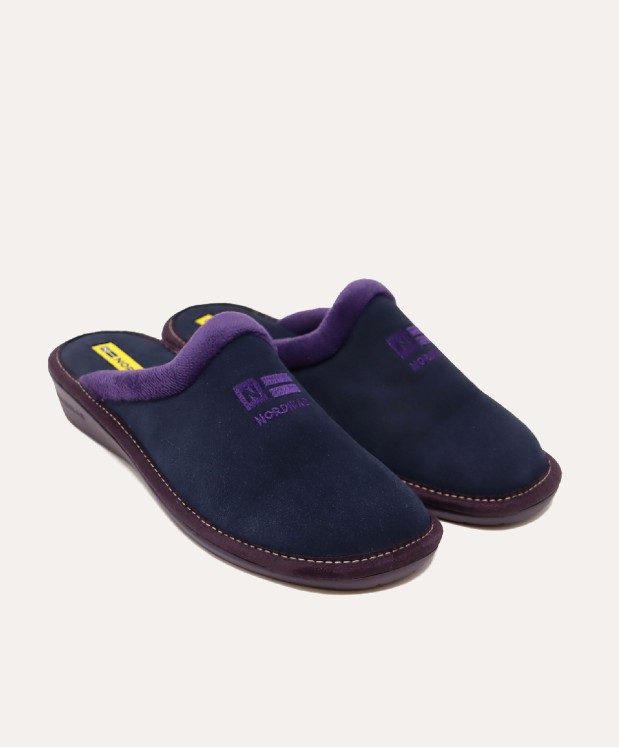 nordikas ZAPATILLAS DE CASA MUJER AFELPADO MARINO En oferta