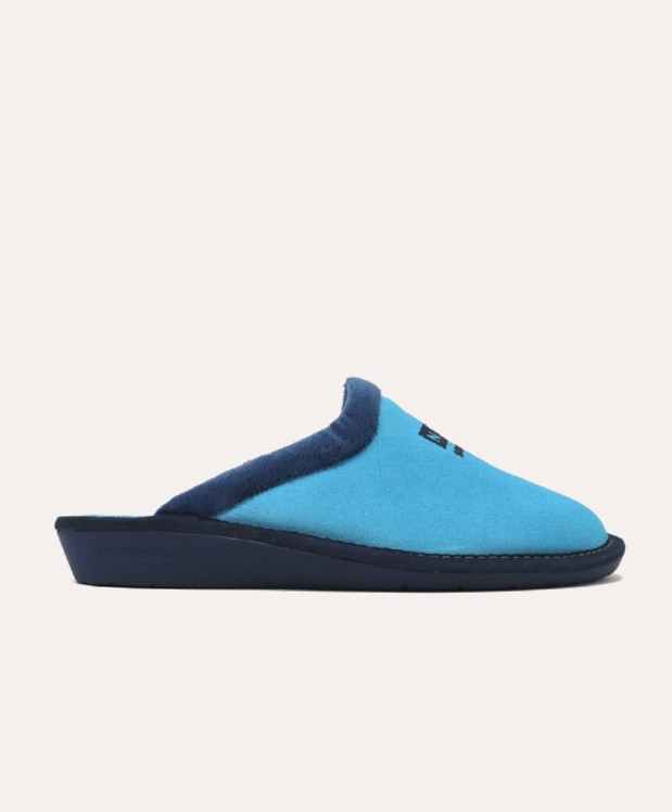 nordikas ZAPATILLAS DE CASA MUJER AFELPADO CELESTE Rebajas de fábrica