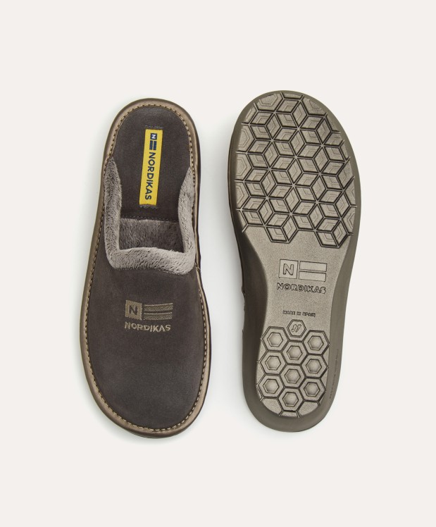 nordikas ZAPATILLAS DE CASA MUJER AFELPADO GRIS Tienda
