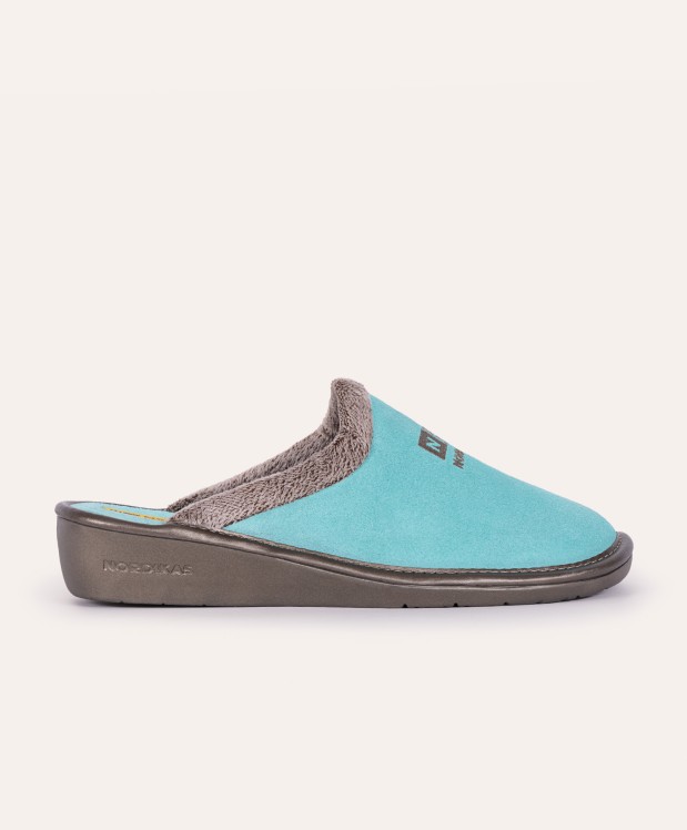 nordikas ZAPATILLAS DE CASA MUJER AFELPADO MENTA Mejor oferta