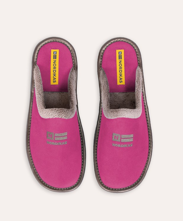 nordikas ZAPATILLAS DE CASA MUJER AFELPADO FRESA Rebajas online