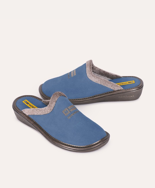 nordikas ZAPATILLAS DE CASA MUJER AFELPADO JEANS Envío gratis