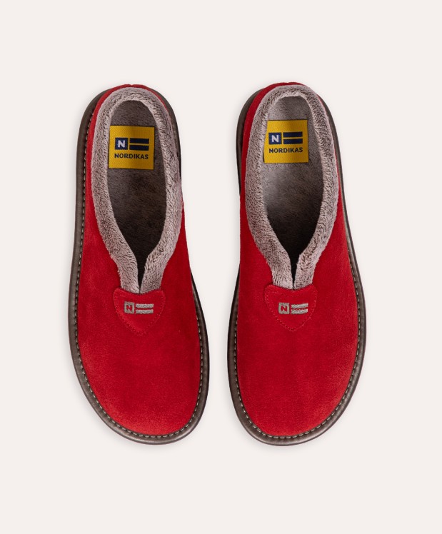 nordikas ZAPATILLAS DE CASA MUJER AFELPADO CEREZA Promoción por tiempo limitado