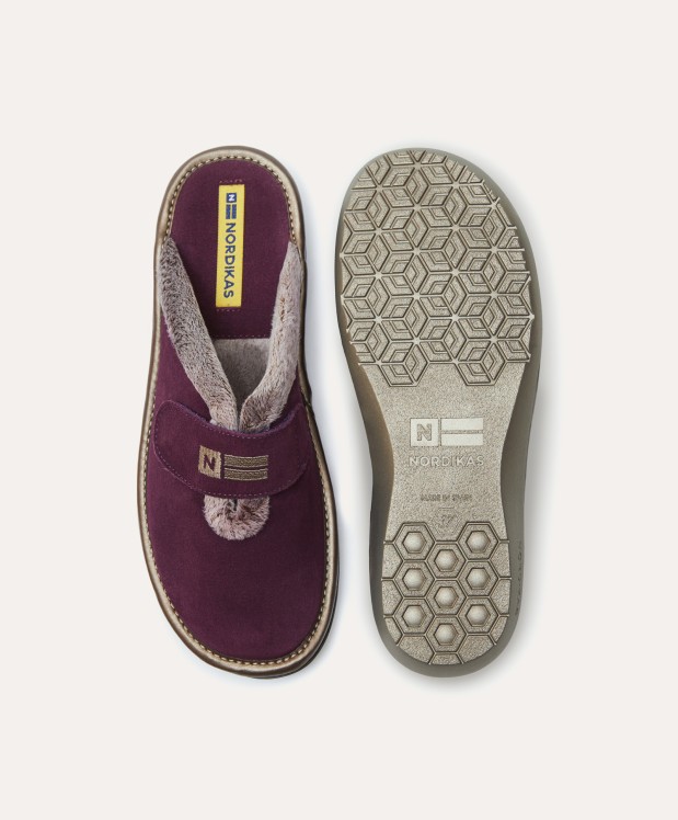 nordikas ZAPATILLAS DE CASA MUJER AFELPADO MORADO Solo hoy