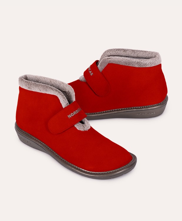 nordikas ZAPATILLAS DE CASA MUJER AFELPADO CEREZA Grandes descuentos