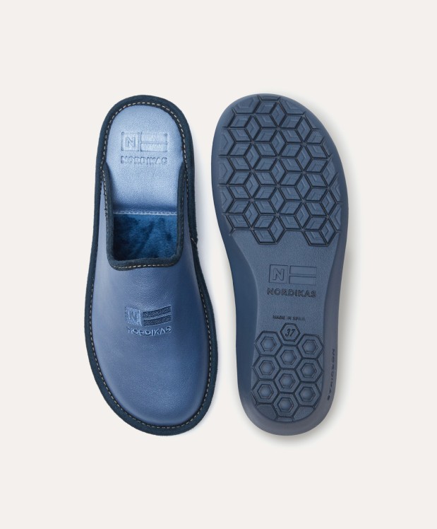 nordikas ZAPATILLAS DE CASA MUJER NACARADO AZUL PLOMO Tienda de fábrica