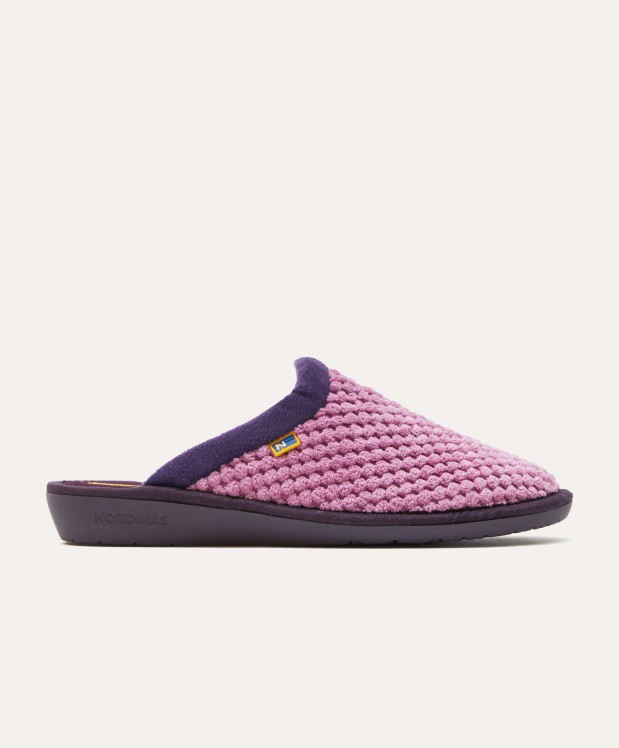 nordikas ZAPATILLAS DE CASA MUJER ANDES MALVA Rebajas de fin de temporada