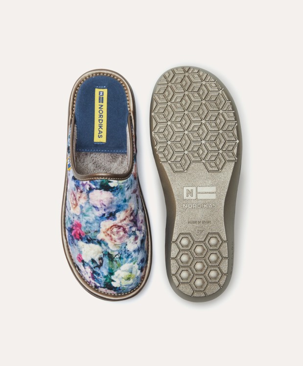 nordikas ZAPATILLAS DE CASA MUJER ROSAS JEANS 2025