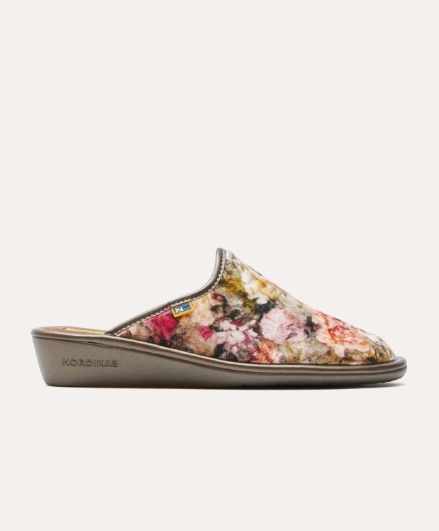 nordikas ZAPATILLAS DE CASA MUJER ROSAS PIEDRA En línea