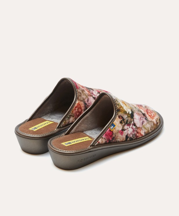 nordikas ZAPATILLAS DE CASA MUJER ROSAS PIEDRA En línea