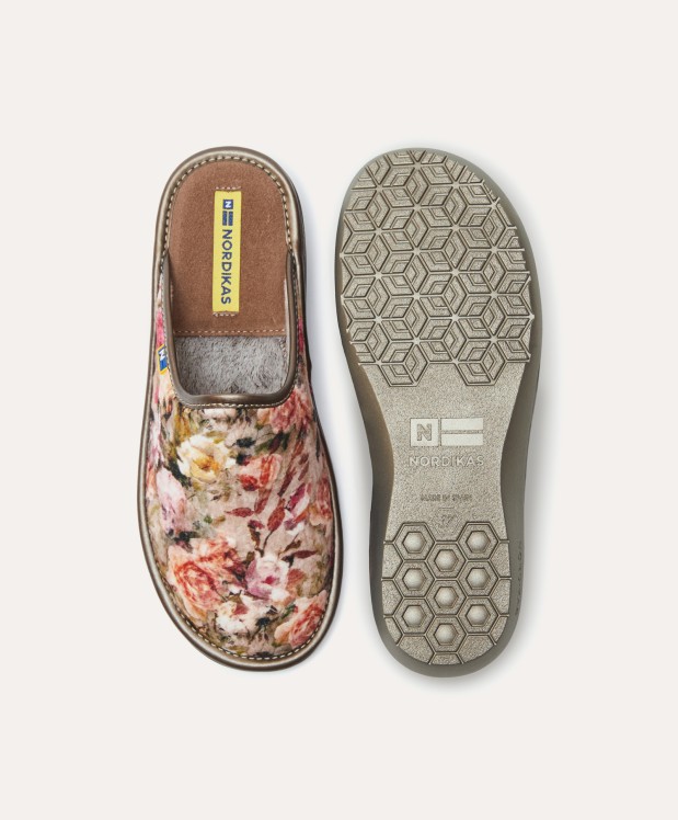 nordikas ZAPATILLAS DE CASA MUJER ROSAS PIEDRA En línea