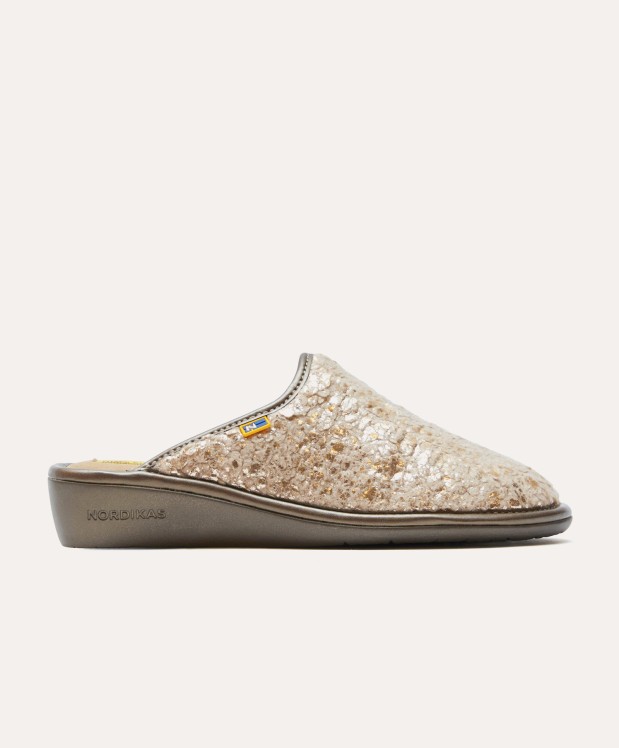 nordikas ZAPATILLAS DE CASA MUJER OSLO PLATINO Ofertas