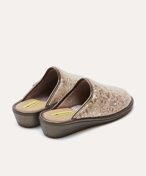 nordikas ZAPATILLAS DE CASA MUJER OSLO PLATINO Ofertas