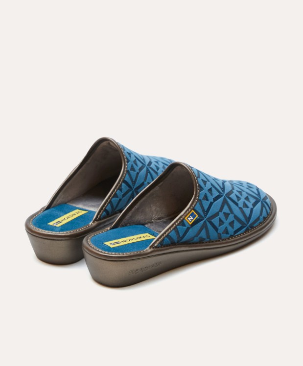 nordikas ZAPATILLAS DE CASA MUJER TERCIOPELO DENIM En oferta