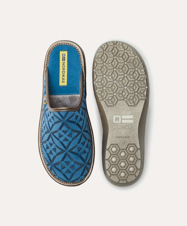 nordikas ZAPATILLAS DE CASA MUJER TERCIOPELO DENIM En oferta
