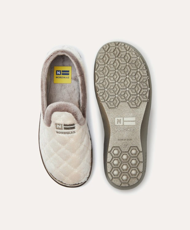 nordikas ZAPATILLAS DE CASA MUJER ALPINO BEIGE Tienda