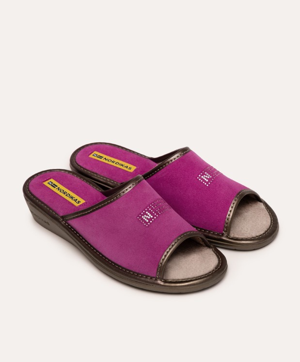 nordikas ZAPATILLAS DE CASA MUJER AFELPADO FRESA Mejor oferta