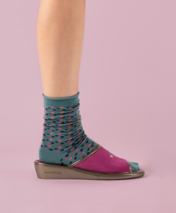 nordikas ZAPATILLAS DE CASA MUJER AFELPADO FRESA Mejor oferta