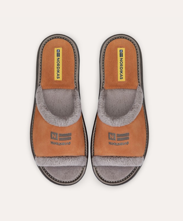 nordikas ZAPATILLAS DE CASA MUJER AFELPADO NARANJA Rebajas online
