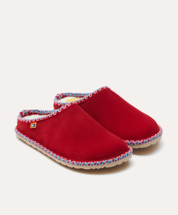 nordikas ZAPATILLAS DE CASA MUJER AFELPADO CEREZA Oferta especial