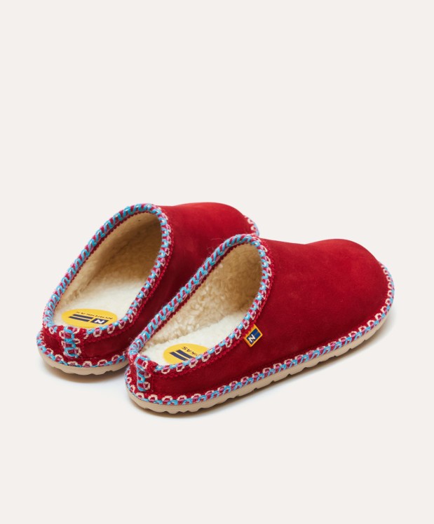 nordikas ZAPATILLAS DE CASA MUJER AFELPADO CEREZA Oferta especial