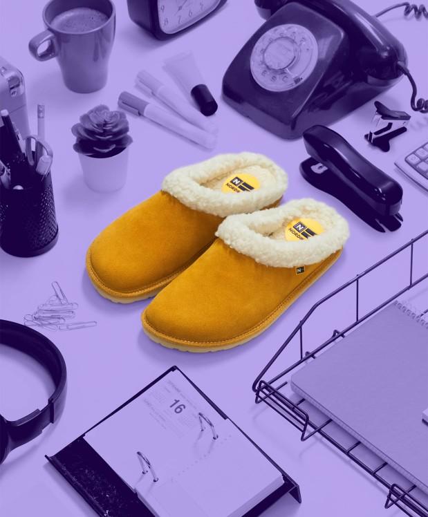 nordikas ZAPATILLAS DE CASA MUJER AFELPADO YELLOW COMPRAR AHORA