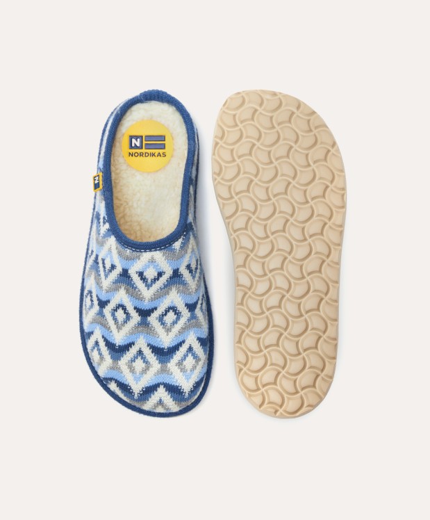 nordikas ZAPATILLAS DE CASA MUJER NEPAL AZUL Oferta especial de fábrica