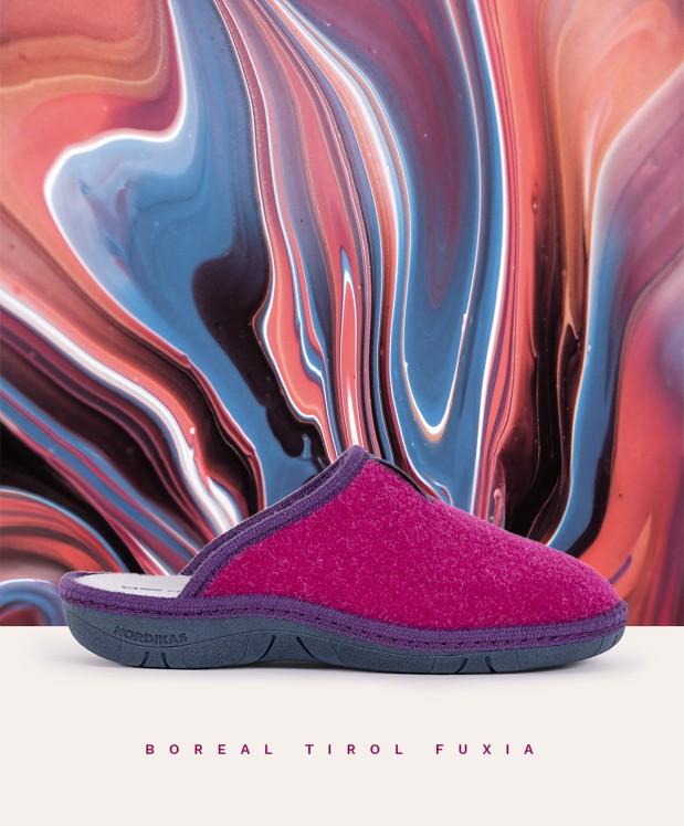 nordikas ZAPATILLAS DE CASA MUJER TIROL FUXIA En oferta