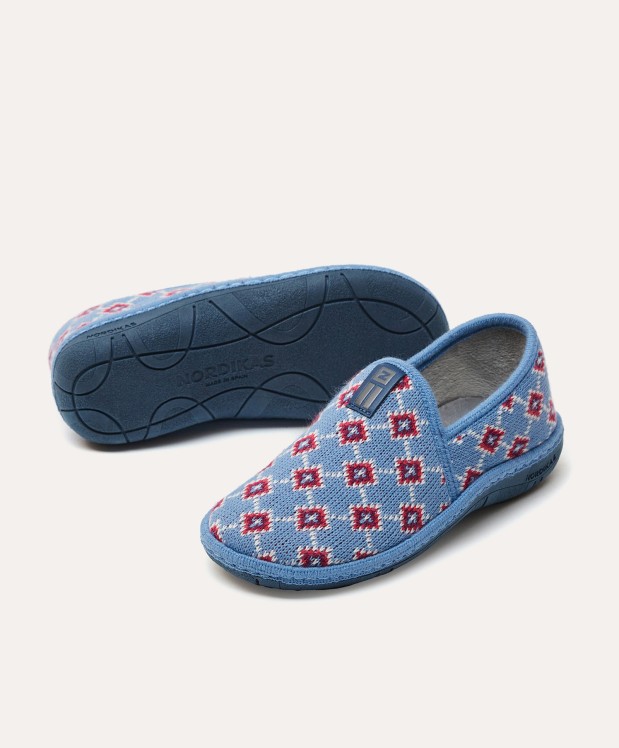 nordikas ZAPATILLAS DE CASA MUJER CERLER CELESTE Rebajas de fin de temporada