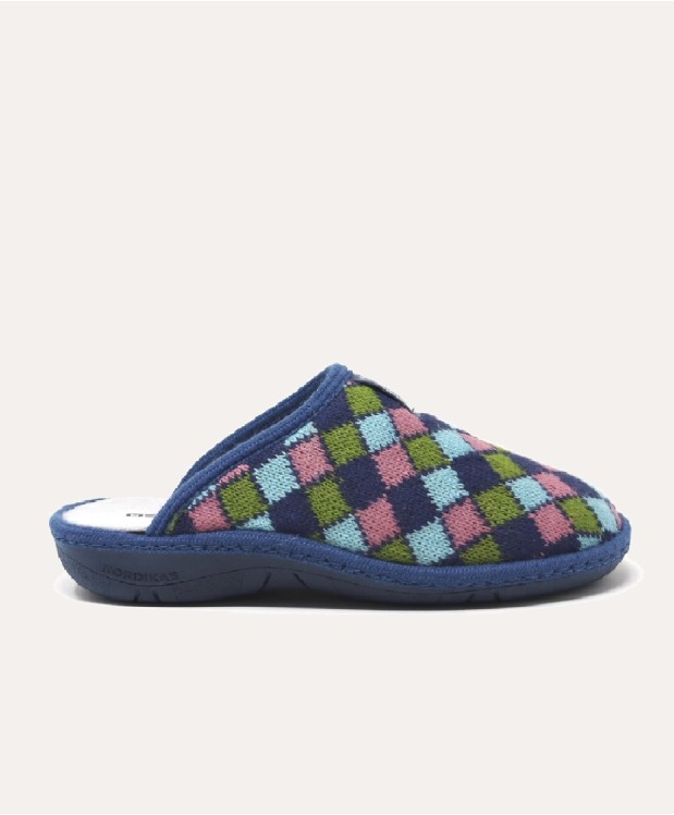 nordikas ZAPATILLAS DE CASA MUJER ARLEQUIN INDICO 2025
