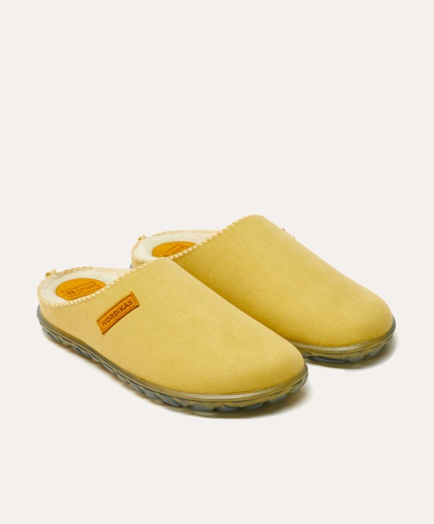 nordikas ZAPATILLAS DE CASA MUJER ECO SUEDE YELLOW En línea