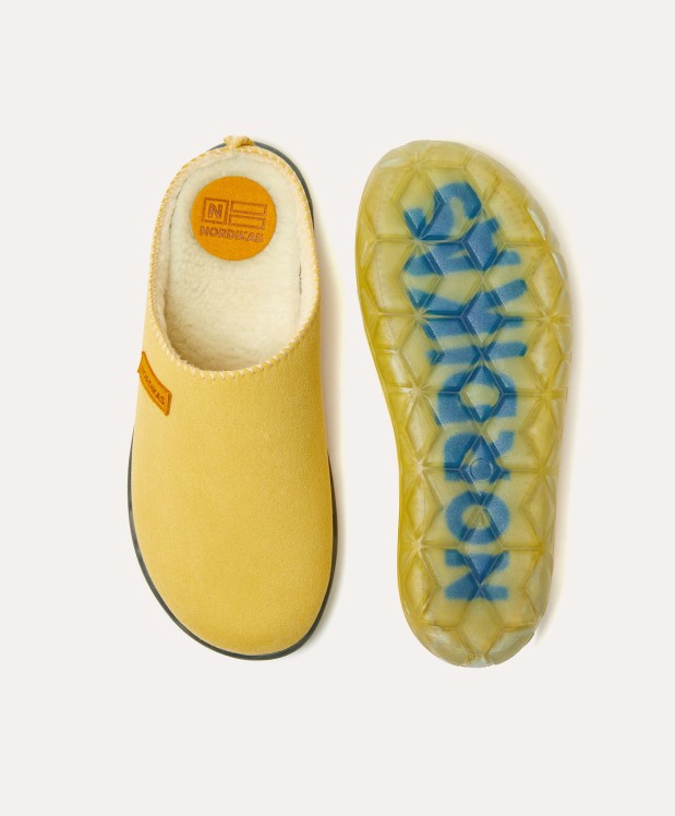 nordikas ZAPATILLAS DE CASA MUJER ECO SUEDE YELLOW En línea