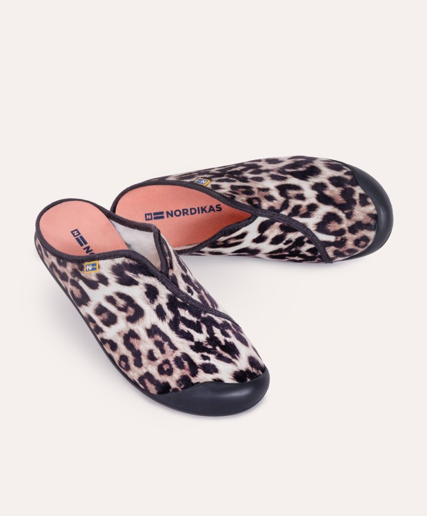 nordikas ZAPATILLAS DE CASA MUJER LINCE MARRON Envío gratis