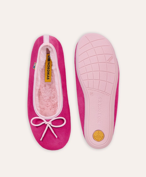 nordikas ZAPATILLAS DE CASA MUJER AFELPADO FRESA Promoción por tiempo limitado