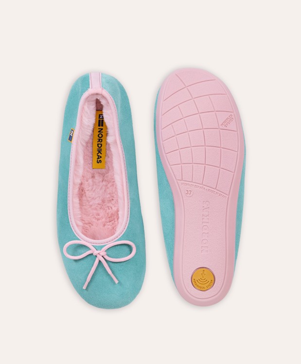 nordikas ZAPATILLAS DE CASA MUJER AFELPADO MENTA Oferta especial de fábrica