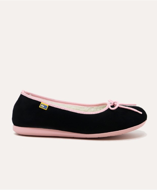 nordikas ZAPATILLAS DE CASA MUJER AFELPADO NEGRO Promoción trimestral