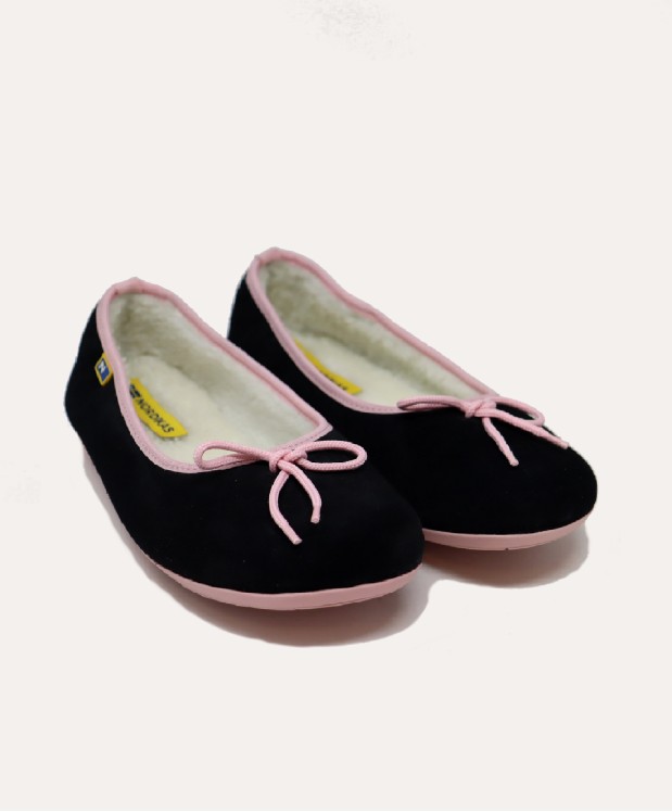 nordikas ZAPATILLAS DE CASA MUJER AFELPADO NEGRO Promoción trimestral