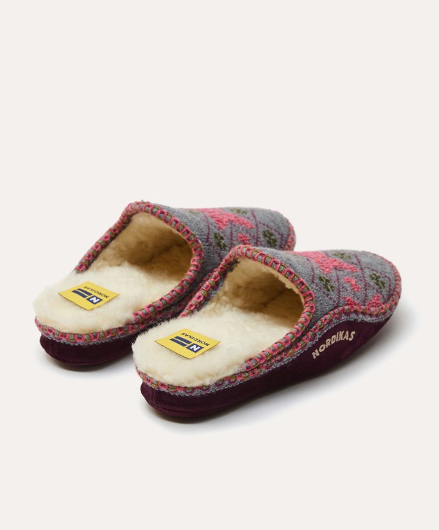 nordikas ZAPATILLAS DE CASA MUJER SNOW GRIS Limitado a 3 días