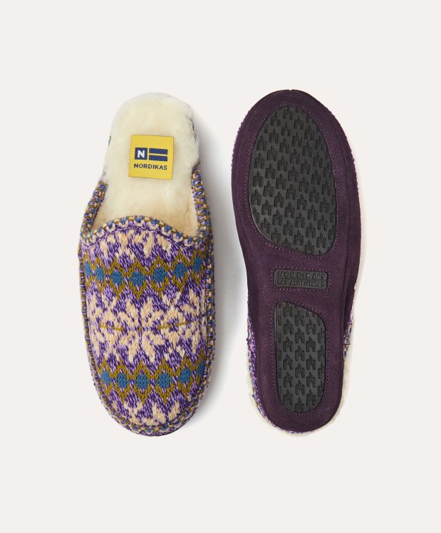 nordikas ZAPATILLAS DE CASA MUJER FORMIGAL PURPURA En oferta