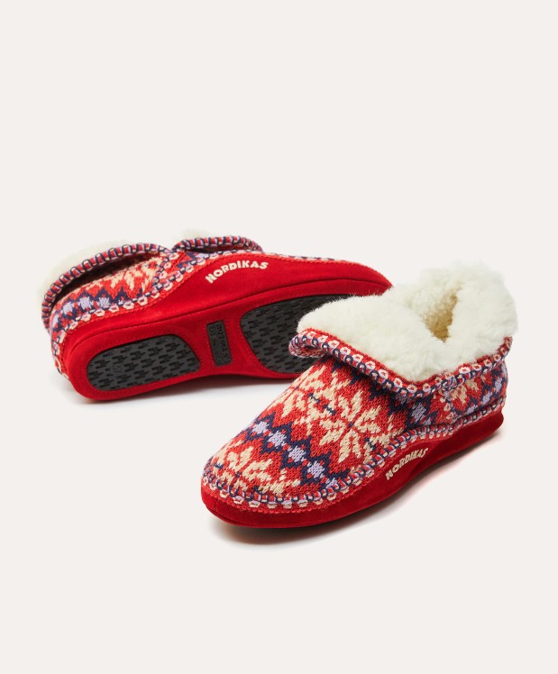 nordikas ZAPATILLAS DE CASA MUJER FORMIGAL CEREZA Descuentos del mes