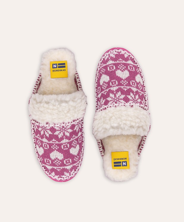 nordikas ZAPATILLAS DE CASA MUJER COPITOS FRESA Última moda