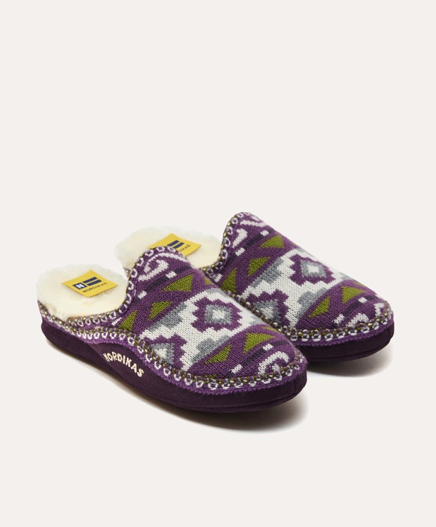 nordikas ZAPATILLAS DE CASA MUJER INCA PURPURA Rebajas