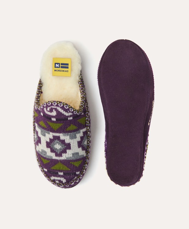 nordikas ZAPATILLAS DE CASA MUJER INCA PURPURA Rebajas