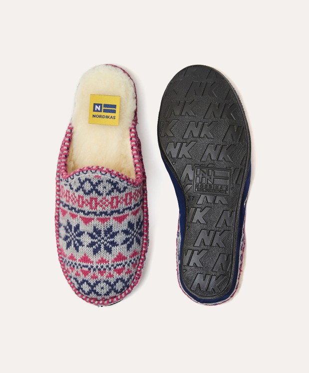nordikas ZAPATILLAS DE CASA MUJER EDELWEIS MARINO Venta caliente