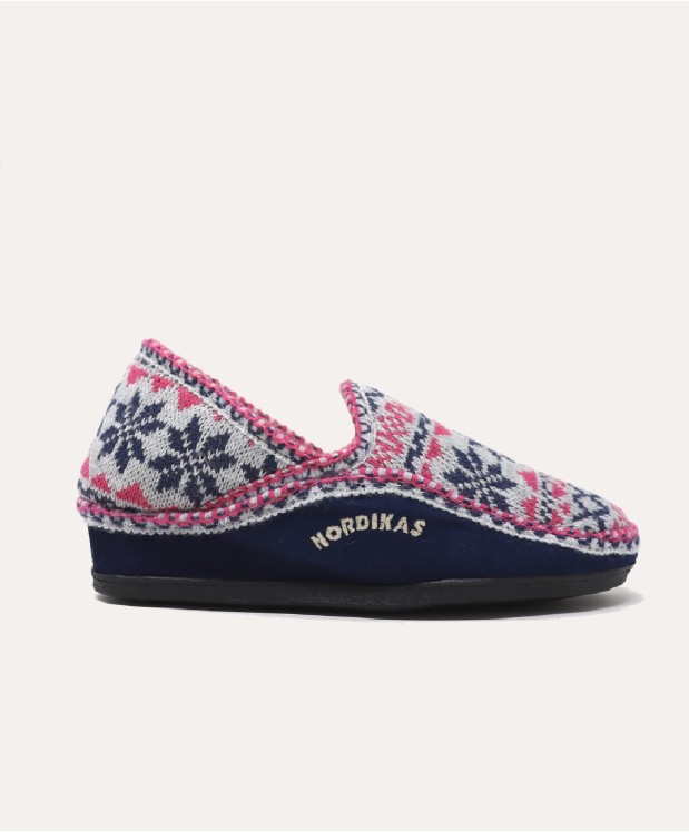 nordikas ZAPATILLAS DE CASA MUJER EDELWEIS MARINO En oferta