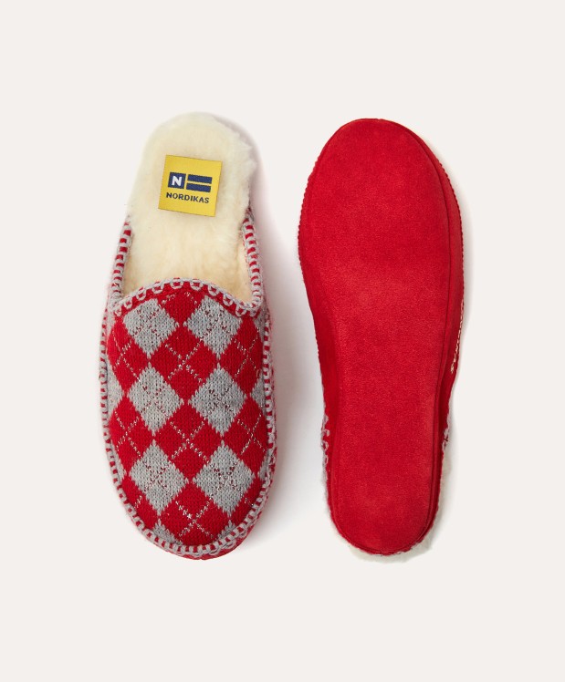 nordikas ZAPATILLAS DE CASA MUJER DAMA ROJO Gran oferta